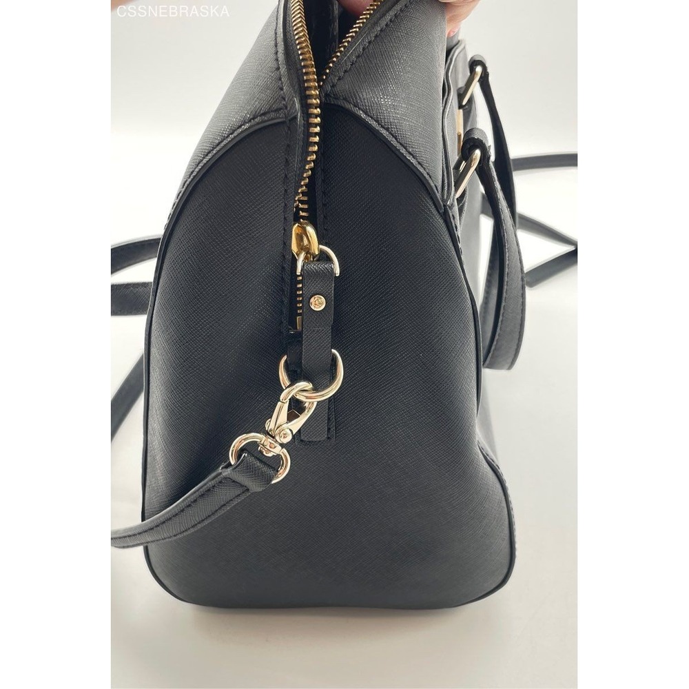 Kate Spade Black "Lanae" Laurel Way‎ Black Satchel Crossbody Handbag - Size M - Picture 11 of 11